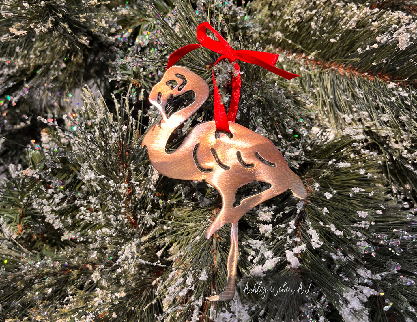 Flamingo Christmas Ornament