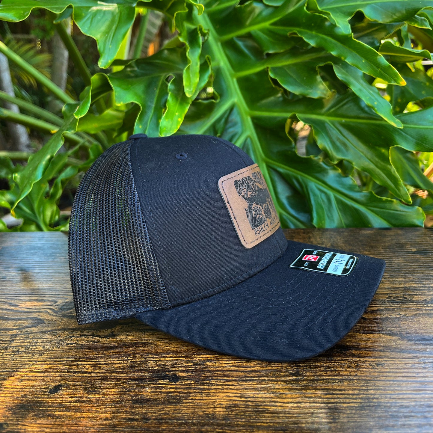 Hat- Tarpon Print, Black
