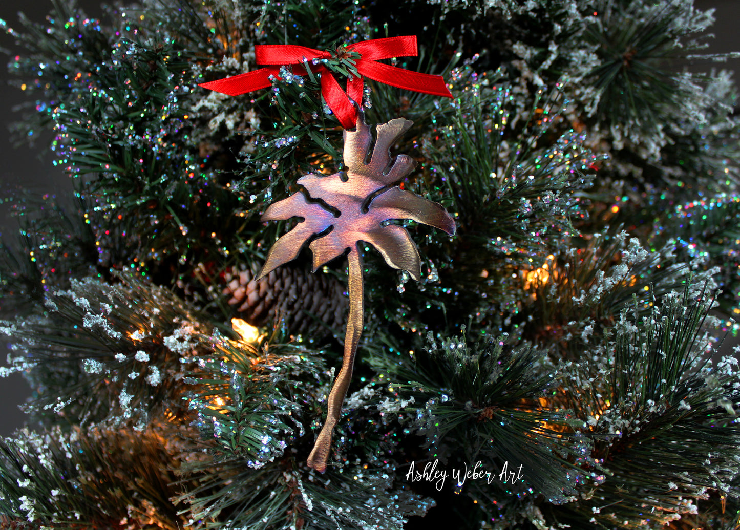 Palm Tree Christmas Ornament