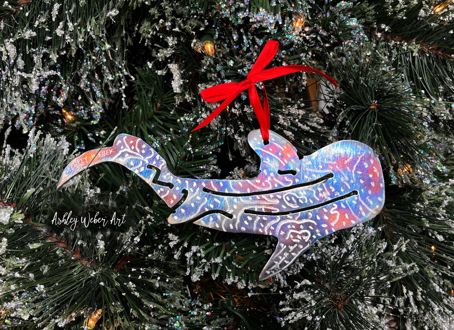 Whale Shark Christmas Ornament
