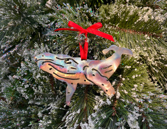 Humpback Whale Christmas Ornament