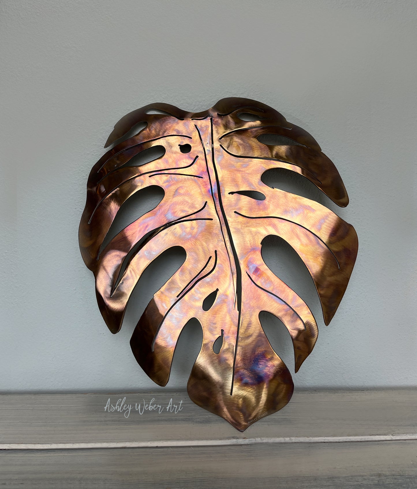 Stainless Steel Monstera Leaf