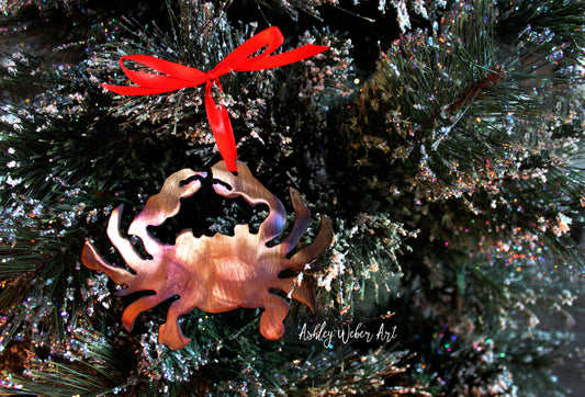 Blue Crab Christmas Ornament