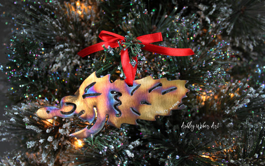 Fly Fishing Christmas Ornament