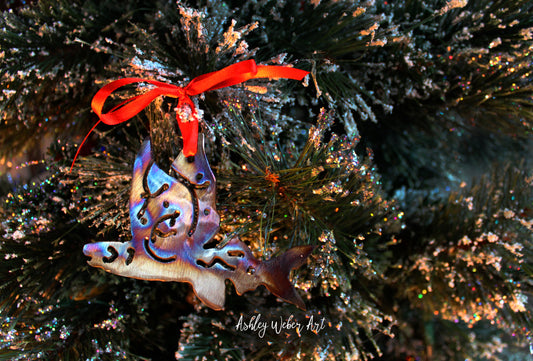 Flying Fish Christmas Ornament