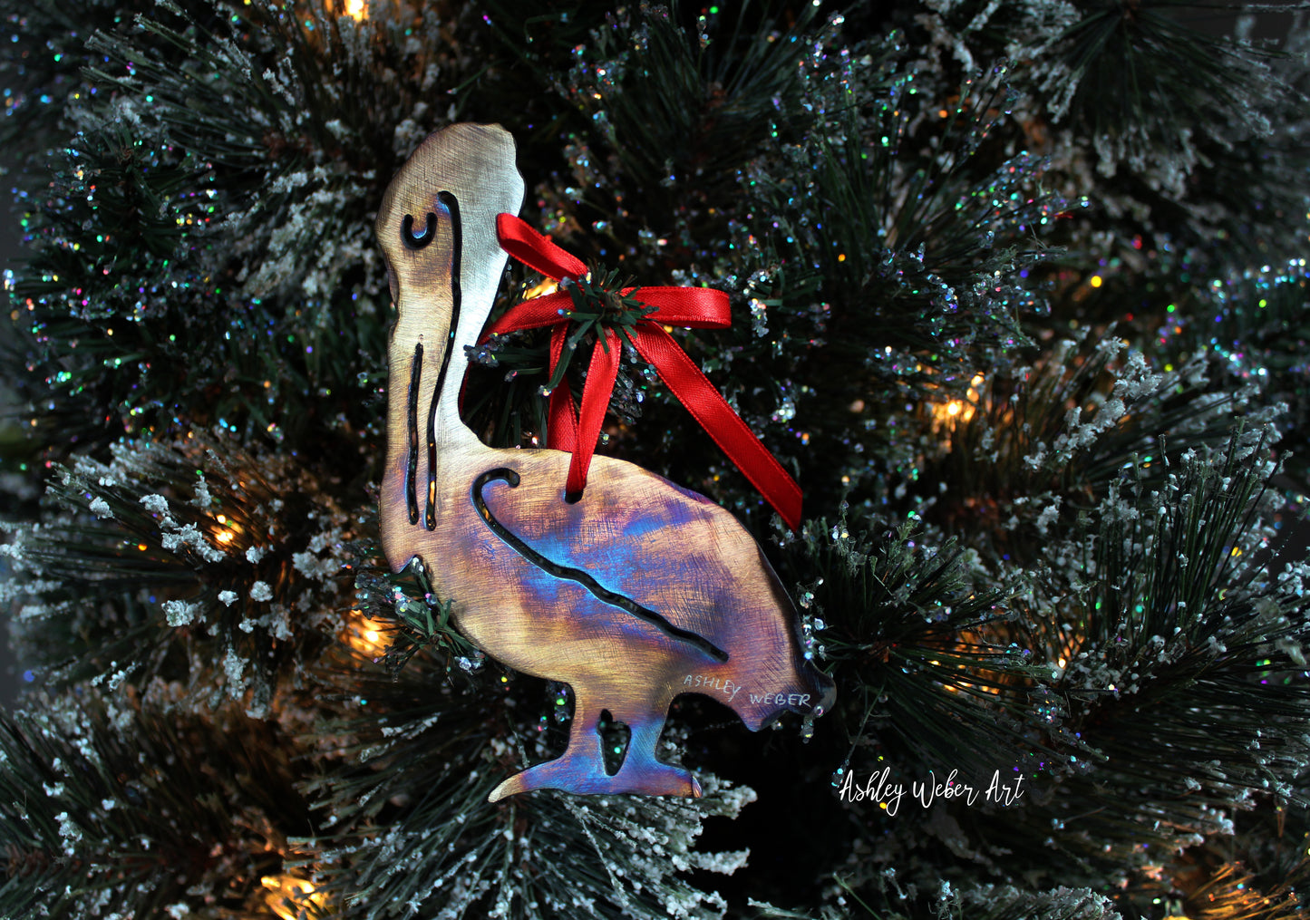 Pelican Christmas Ornament