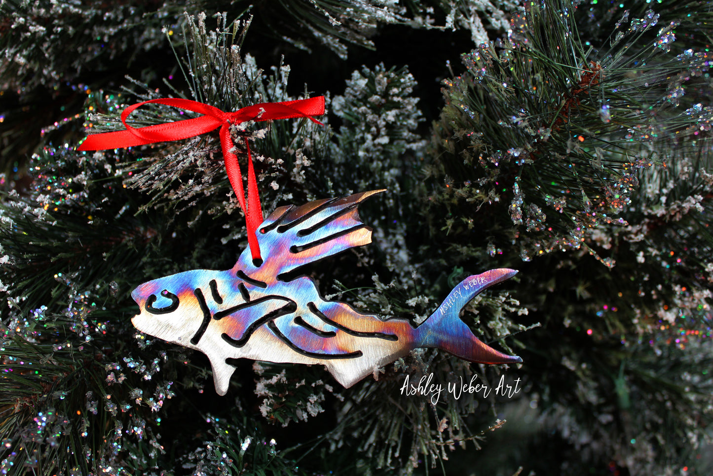 Roosterfish Christmas Ornament