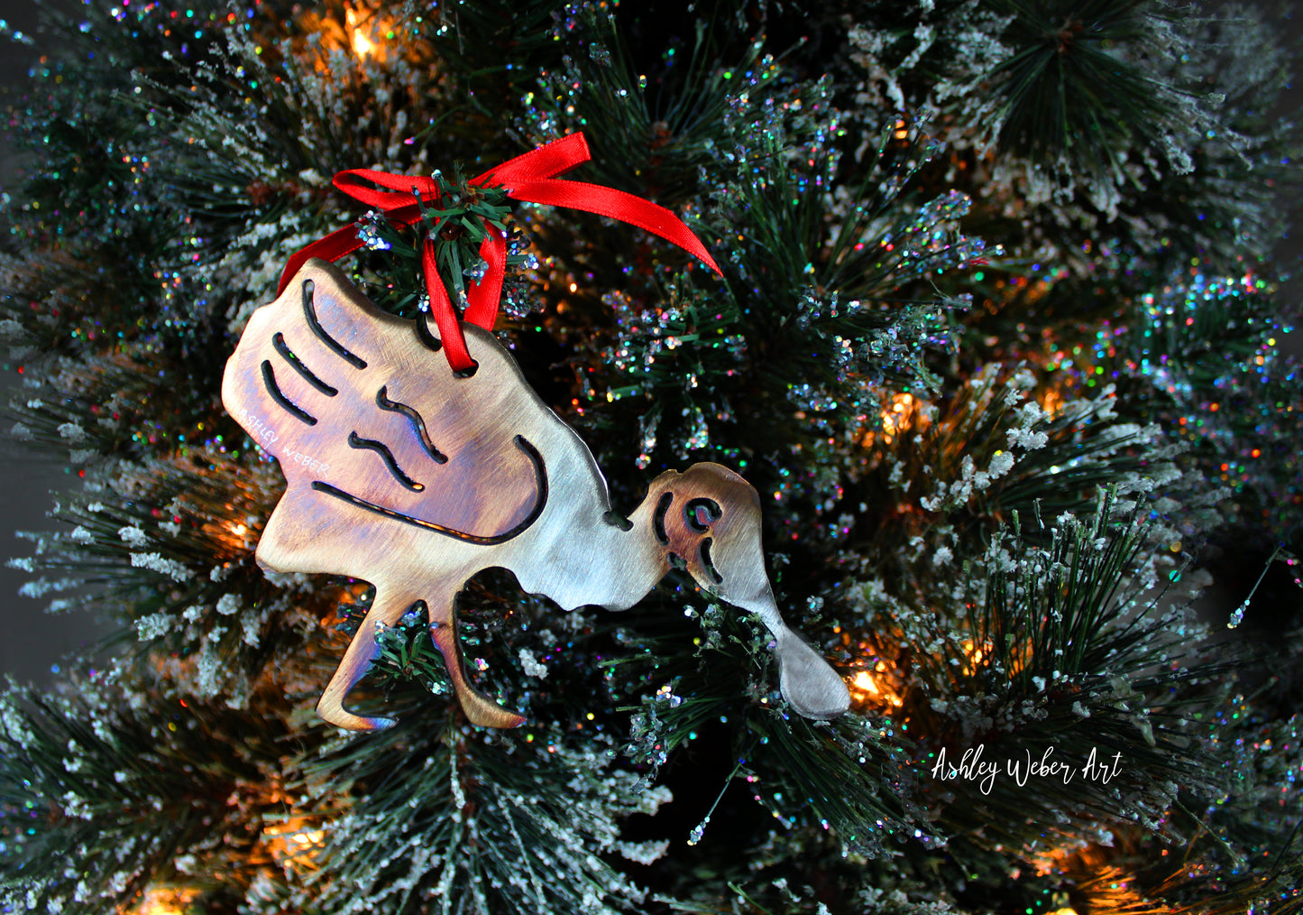 Spoonbill Christmas Ornament